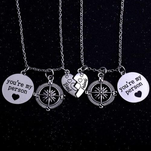 1pcs You Are My Person Necklace Couple Necklaces Best Friend Necklaces Friendship Jewelry Gift For Best Friend Accessories