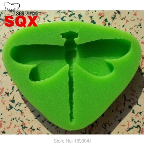 1PC dragonfly Fondant Cake Mold Food Grade Silicone Cake Mold for Kitchen Baking Decoration and Tool LH12