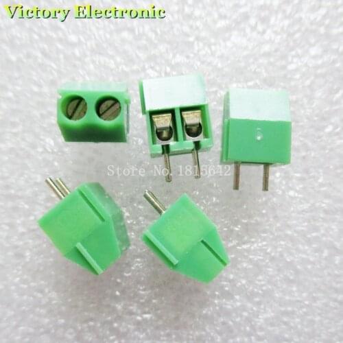 10PCS/LOT KF350-3.5-2P KF350-2P 300V 10A Screw 2Pin 3.5mm Straight Pin PCB Screw Block 24-18A WG