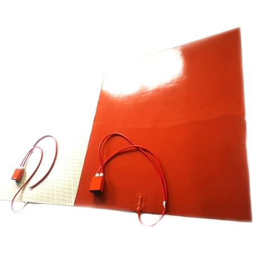 110V 5000W 1000*1000*1.5mm Silicone Heat Bed for 3d printer digital thermostat on wire 1500mm lead wire