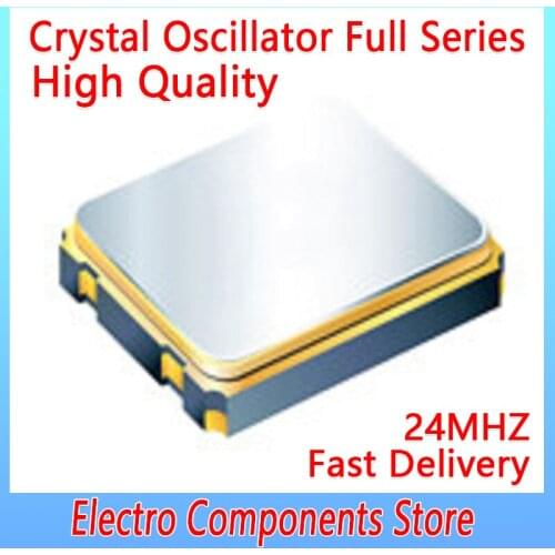 2PCS/Lot 4Pin 2016 2.0*1.6mm Active Quartz Crystal Oscillator 24MHZ 1.8V-3.3V 10PPM Consumer Electronics Industrial Control IOT