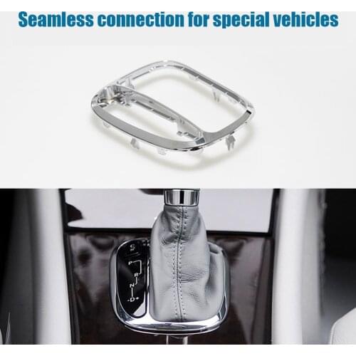 Car Center Shifter Trim Cover Bezel Chromed Plastic Panel Frame for Mercedes Benz C Class W203 Before 2007 Auto Accessories