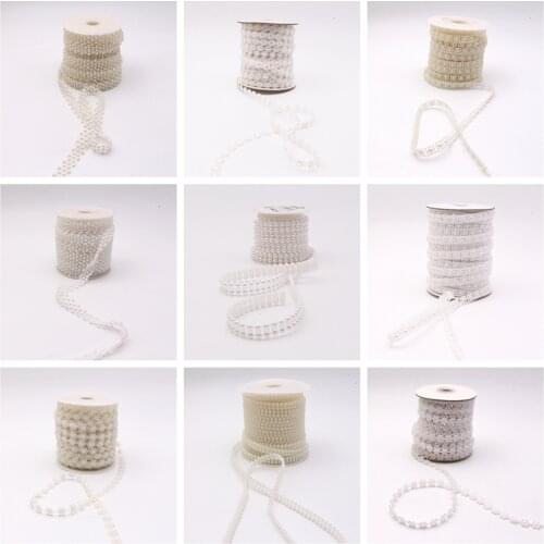 5m ivory Bohemia Style Pearl Beads Chains New 2016 Summer Fashionable Designer Jewelry DIY Jewelry accessories 003005004