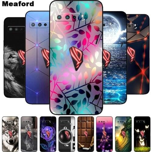 For ASUS ROG Phone 3 ZS661KS Case Shockproof Soft silicone TPU Back Cover For Asus ROG 3 5G Phone Cases ROG3 6.59" Cute Cartoon