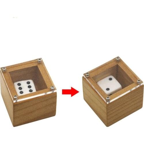 Wood Badlands Bob Magic Dice Magic Tricks Stage Close Up Magia Dot Number Change Die Magie Illusion Gimmick Props Toys for Kids