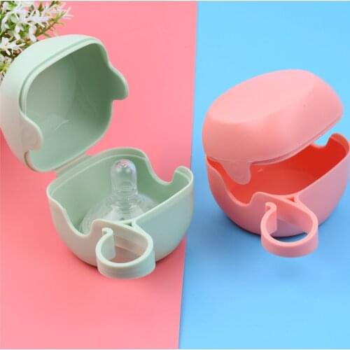 Baby 1Pcs Solid Pacifier Box Soother Container Holder Pacifier Box Travel Storage Case Safe Holder Plastic Kid Pacifier Dust Box