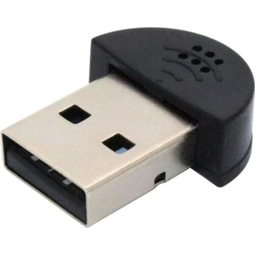 For Notebook MSN YY SKYPE Super Slim Driver Free MINI USB 2.0 Wireless Microphone MIC Audio Adapter