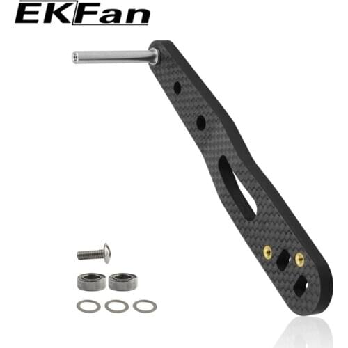 Double Holes 8MMX5mm Ekfan For Daiwa Carbon Material Fishing Reel Handle with Baitcasting Holes