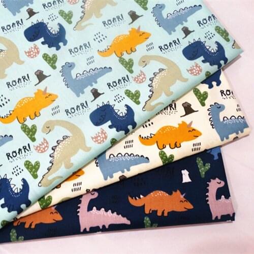 Baby Boy Cotton Quilting Fabric Printed Cartoon Cloth for DIY Sewing Bed Sheet Dress making cotton fabric