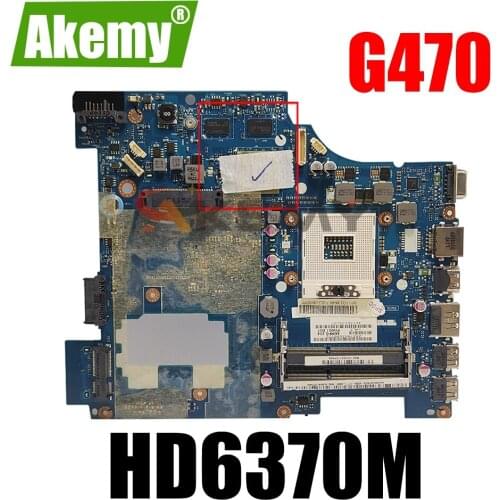 Laptop motherboard For LENOVO G470 14' Inch HD6370M Mainboard 11013646 PIWG1 LA-6751P HM65 216-1774207