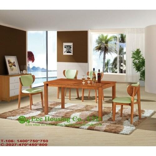 Solid Wood Home furniture For Sale in China T-106,C-2027, Dinning Table Furniture With Chairs and solid tables