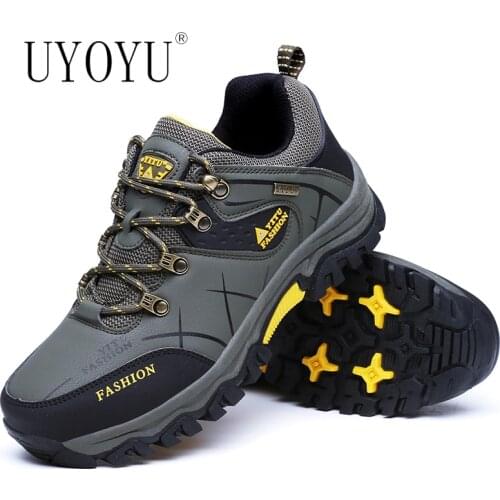 Brand Mens Winter Boots Warm Mens Snow Boots High Quality Leather Waterproof Men Sneakers Outdoor Men Hiking Boots Work Shoes