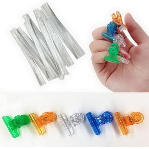 Nail Art Extension Fiber Plastic Clip Set Free Paper Holder Crack Prevention Extended Nail Fiber Set @ME88
