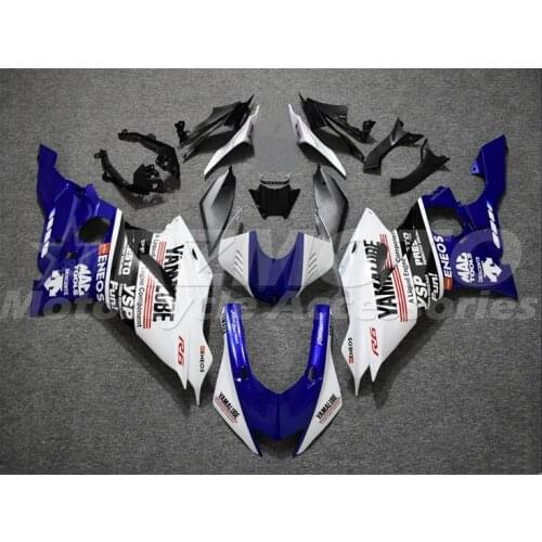New ABS Motorcycle Fairing Kits Fit For Yamaha YZF 600 R6 2017 2018 2019 2020 R6 17 18 19 20 Bodywork Set Custom White Blue Cool
