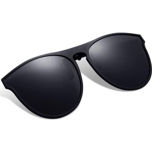 New Polarized Clip-on Sunglasses Magnet Clip Anti-Glare Reflective Driving Glasses Unisex With Flip Up for Prescription Glasses