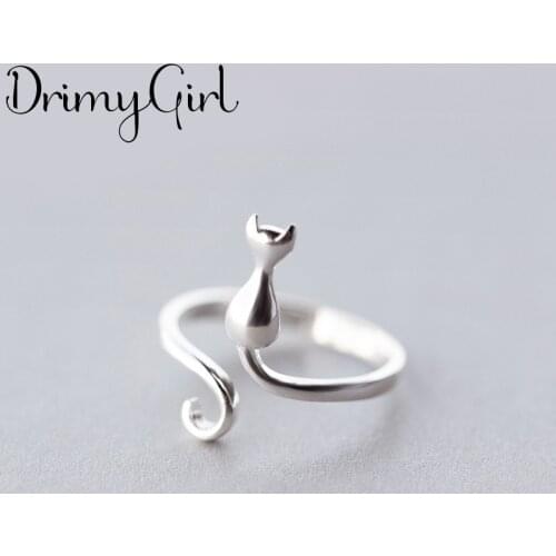 Charming Bohemian Ethnic Moon Cat Ring For Women Female Fashion Finger Rings Girls Party Gift Gothic Jewelry