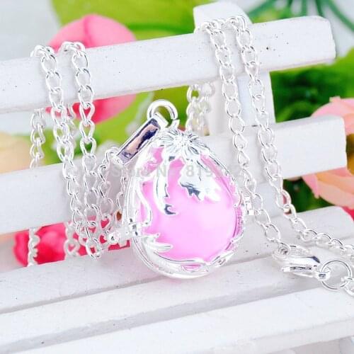 Mum gift Pregnancy Baby Gift Blackened angel mexico bola pregnant bell engelsrufer necklace 24" y0027