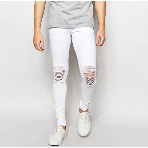 RXJnRXQ Ripped Jeans For Men