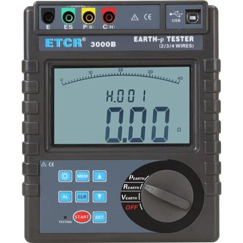ETCR3000B Earth resistance soil resistivity tester Circuit resistance tester
