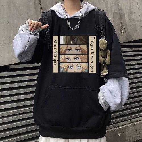Tokyo Avengers Hoodies Men Women Unisex Tops Cool Mikey Loog Sleeve Sportswear Sweatshirt