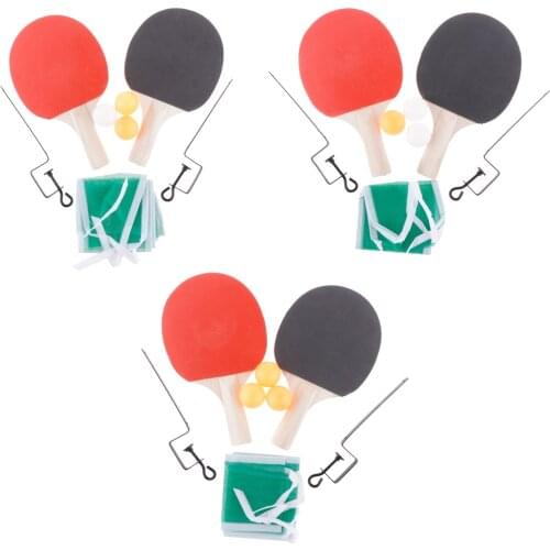 Pack of 2 Table Tennis Ping Pong Set - Paddles/Rackets + 3 Table Tennis Balls - Soft Sponge Rubber for Professional Games