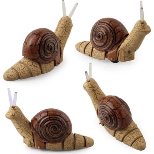Funny Infrared Remote Control Realistic Snail Animal Model Kids Toy Prank Prop