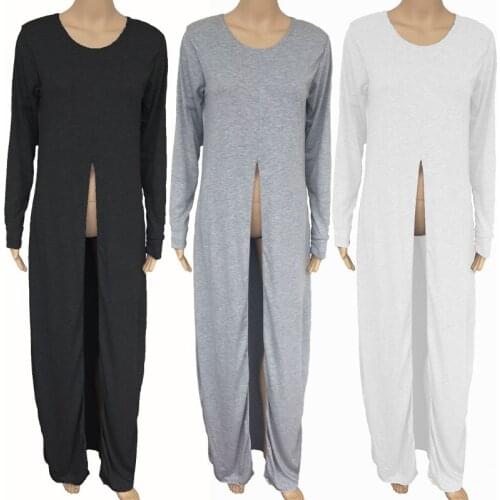 Woman Dress Jacket Long Sleeve Party Fashion Sexy High Slit Comfortable Dream