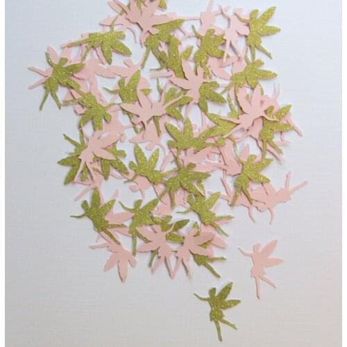 Gold Glitter And Baby Fairy Confetti Decor Decorations Die Cuts Scrapbooking Gift Wrapping cft Table decor scrapbook Confettis