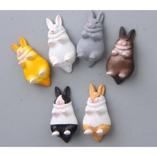 1 PCS Home Decoration Hooks for Hanging Kitchen Fridge Magnet Rabbit Cartoon Hooks Wall Strong Traceless Wall Hook