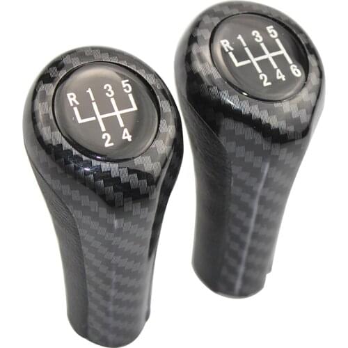 1Pcs Gear Shift Knob For BMW 1 3 5 6 Series E46 E53 E60 E61 E63 E65 E81 E82 E83 E87 E90 E91 E92 X1 X3 X5 M Chromed Matte Carbon