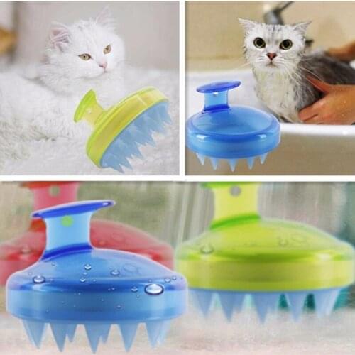 1Pcs Salon Hair Brush Silicone Spa Shampoo Brush Shower Bath Comb Hairbrush Props Soft Styling Tool Drop Ship