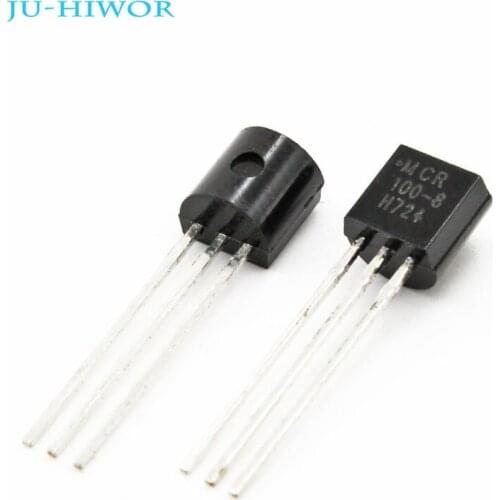 100pcs/lot MCR100-8 SCR Thyristor 0.8A 600V TO-92