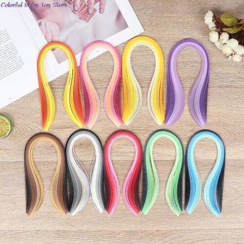 100Pcs/set Paper Quilling Strips Set 3mm 39cm Paper For Craft DIY Quilling Tool