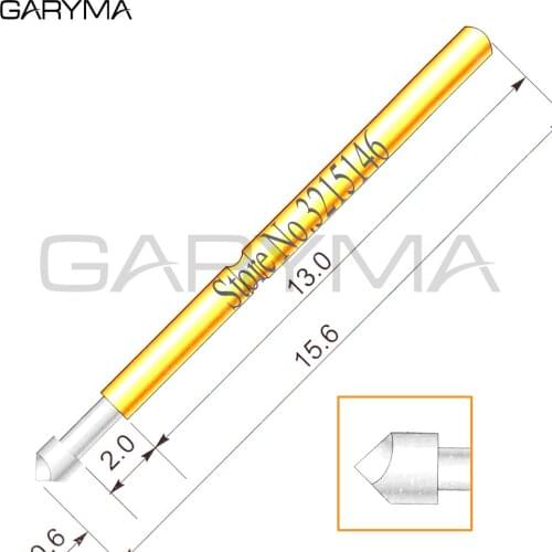 100Pcs in a Pack P058-T Spring Test Probes Pogo Pin Length 15.6mm Stroke Spring Froce:70g Tool Wholesale