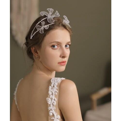 2021 New Arrival Lace Floral Bridal Headwear Wedding Accessories Wedding Headpieces