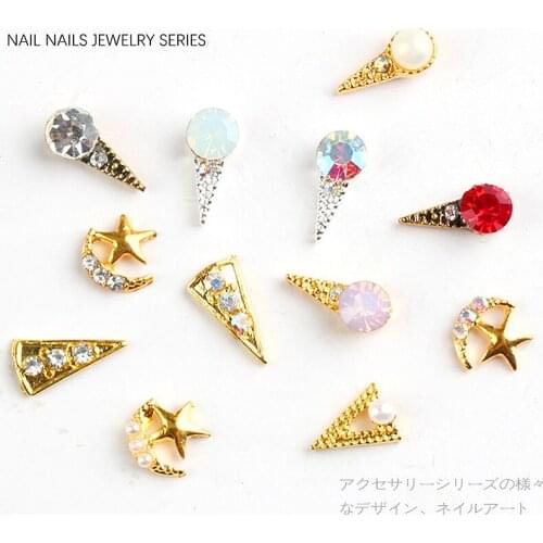 5 Pcs Luxury Jewelry Nail Art Decor 3D Charm AB decorations fashion jewelry ornaments Decoration Accessories Manicure Tools