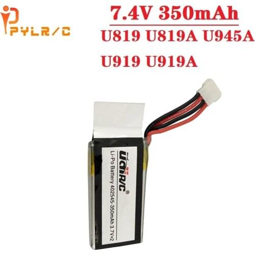 7.4V 350mAh Lipo Battery 402545 2S for UDI U819 U819A U945A U919 U919A RC Helicopter 3D Flip Drone RC Quadcopter Spare Parts