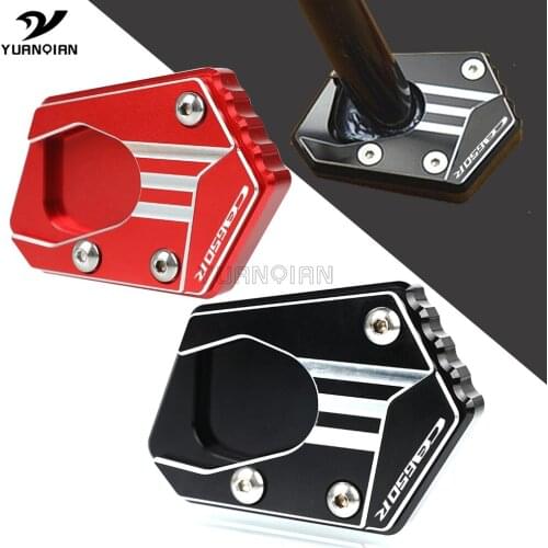 Motrocycle Aluminum Side Stand Enlarger Plate Kickstand Enlarge Extension For HONDA CB650R CB 650 R Neo Sports Cafe 2019-2021