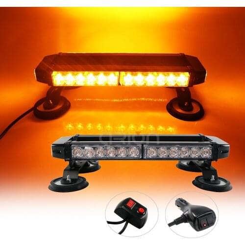 90W 30 LED 4 Side Car Roof Advisor Beacon Strobe Flashing Security Warning Light Bar Emergency Lights Magnetic 7 Flash Patterns