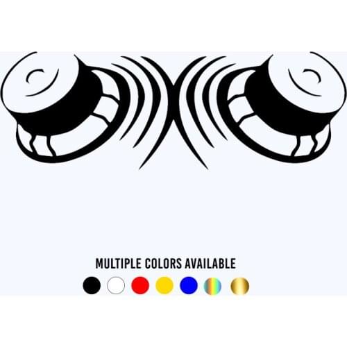 CK3188# Speakers reflective funny car sticker vinyl decal silver/black car auto stickers for bumper rear window