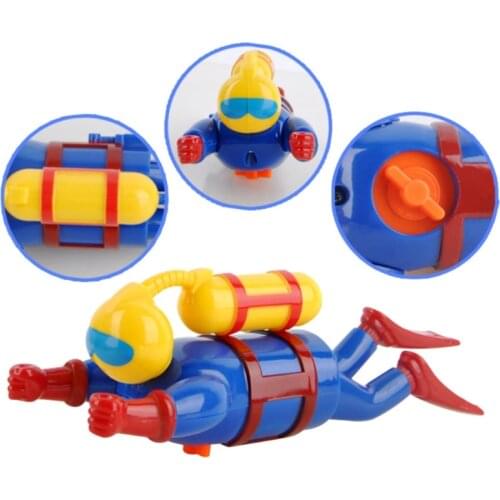 Bathtub Diver Toy Swimmers Scuba Diver Toy Wind Up Clockwork Sea Baby Bath Toy Simulation Sea Diver for Kids