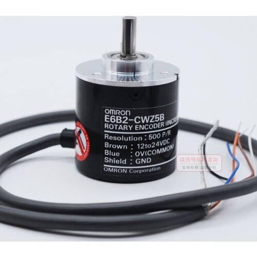 E6B2CWZ5B OMRON ABZ 3-phase Rotary Encoder E6B2-CWZ5B 10/20/30/100/200/300/360/500/1000/1800/2000/2500P/R DC12-24V, PNP output