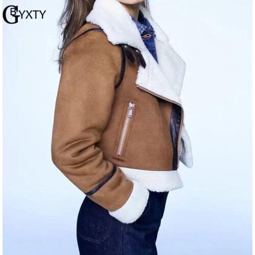 GBYXTY Women's Suede Jackets