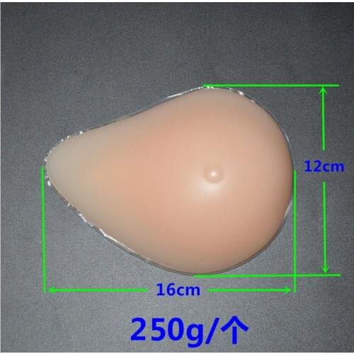 250g/piece 34B/36A/38AA(cup)Silicone Breast forms Mastectomy Artificial Silicone Fake Breast For Crossdressers And Transvestites