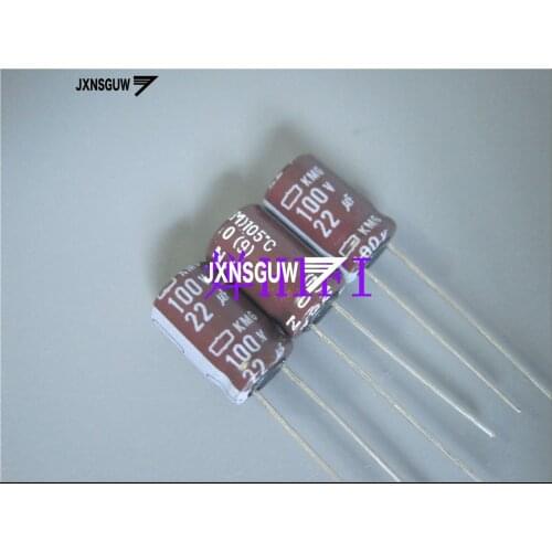20PCS NIPPON KMG 100V22UF 8X11.5MM NCC long life electrolytic capacitor 22UF/100V CHEMI-CON 105 degrees 22uF 100V