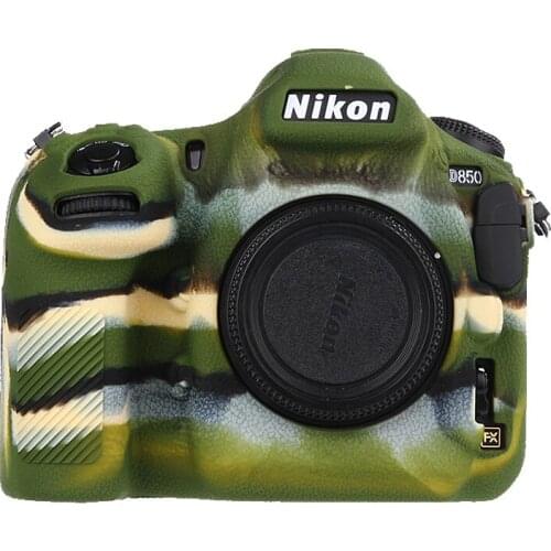 Soft Silicone Rubber D850 Camera Protective Body Case Skin For Nikon D850 DSLR Camera Bag protector Cover black green yellow