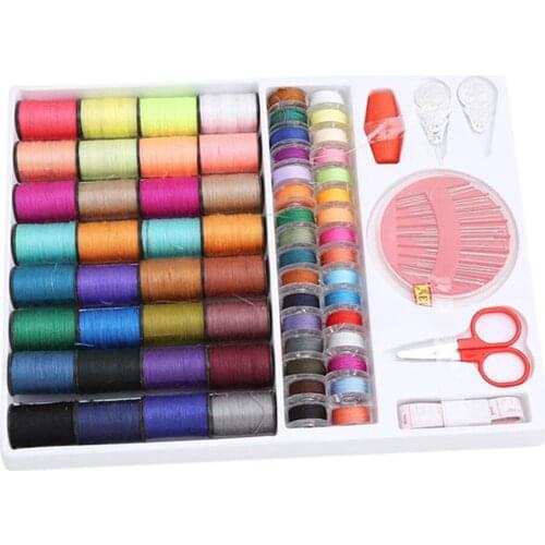 Home Sewing Kit Color Sewing Machine Thread Embroidery Sewing Threads/Needle/Ruler for Sewing Machine Patchwork Threads Craft