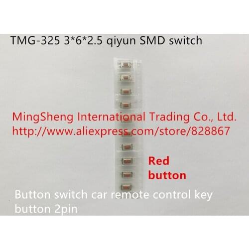 Original new 100% TMG-325 3*6*2.5 qiyun SMD switch button switch car remote control key button 2pin