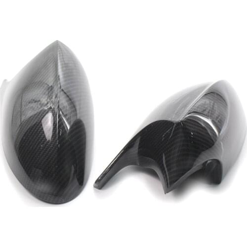 Pair of Carbon Fiber Printed M3 Style Side Mirror Cover Cap For BMW E90 3 Series PRE-LCI