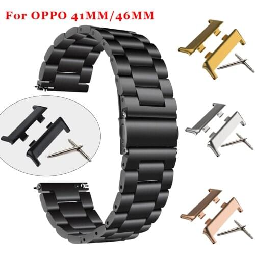 A pair Metal Connector Adapter For OPPO 41MM/46MM Watch Repair Tool For OPPO Smart Watch strap Accessories Quick Release New